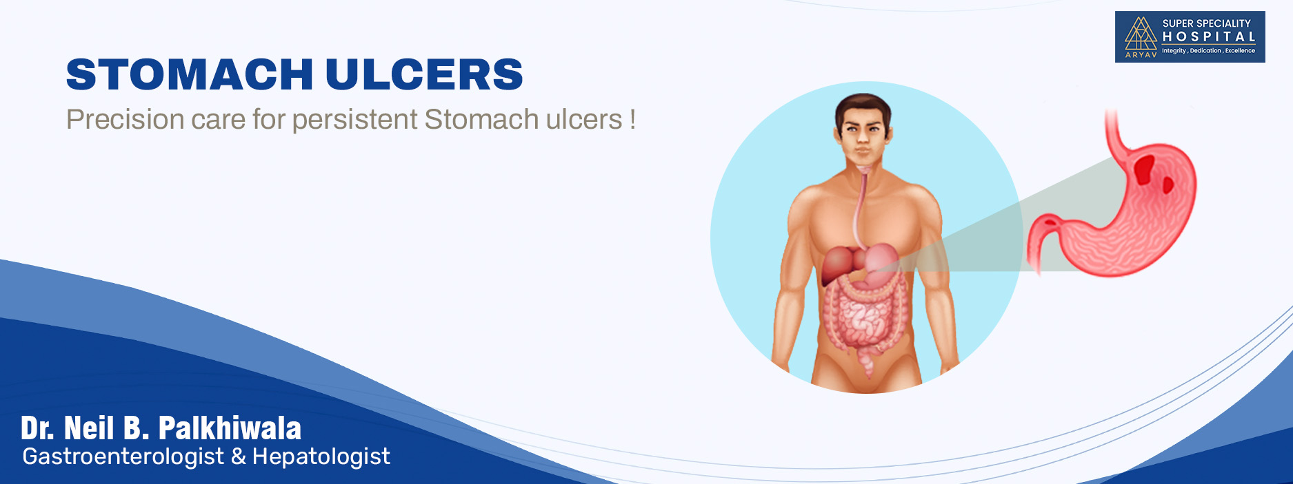 Best Gastroenterologist Near Me in Ahmedabad – Dr. Nail Palkhiwala at Aryav Superspeciality Hospital